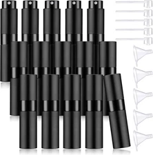 Remerry 15 Pcs 8 ml Perfume Atomizer Refillable Small Spray Black 