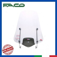 Parabrezza Paravento Completo di Attacchi per PIAGGIO LIBERTY 50 PTT POSTE 2T 4T