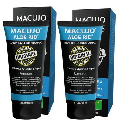 Macujo Aloe Rid Old Formula Shampoo   Hair Follicle Cleansing Detox (Pack of 2)