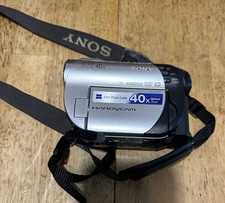 Sony DCR-DVD610 Camcorder Wi/Battery Pack Black/Silver DCRDVD610 AS IS For Parts