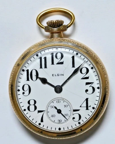 ELGIN Antique Pocket Watch Grade 735 L-7.25 15J  No Reserve!