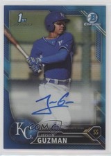 2016 Bowman Chrome Prospects Blue Refractor /150 Jeison Guzman #BCAP-JG Auto 0x1