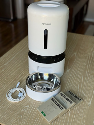 PETLIBRO 5L-with Wifi Automatic Pet Feeder, Stainless Steel Bowl, Excellent