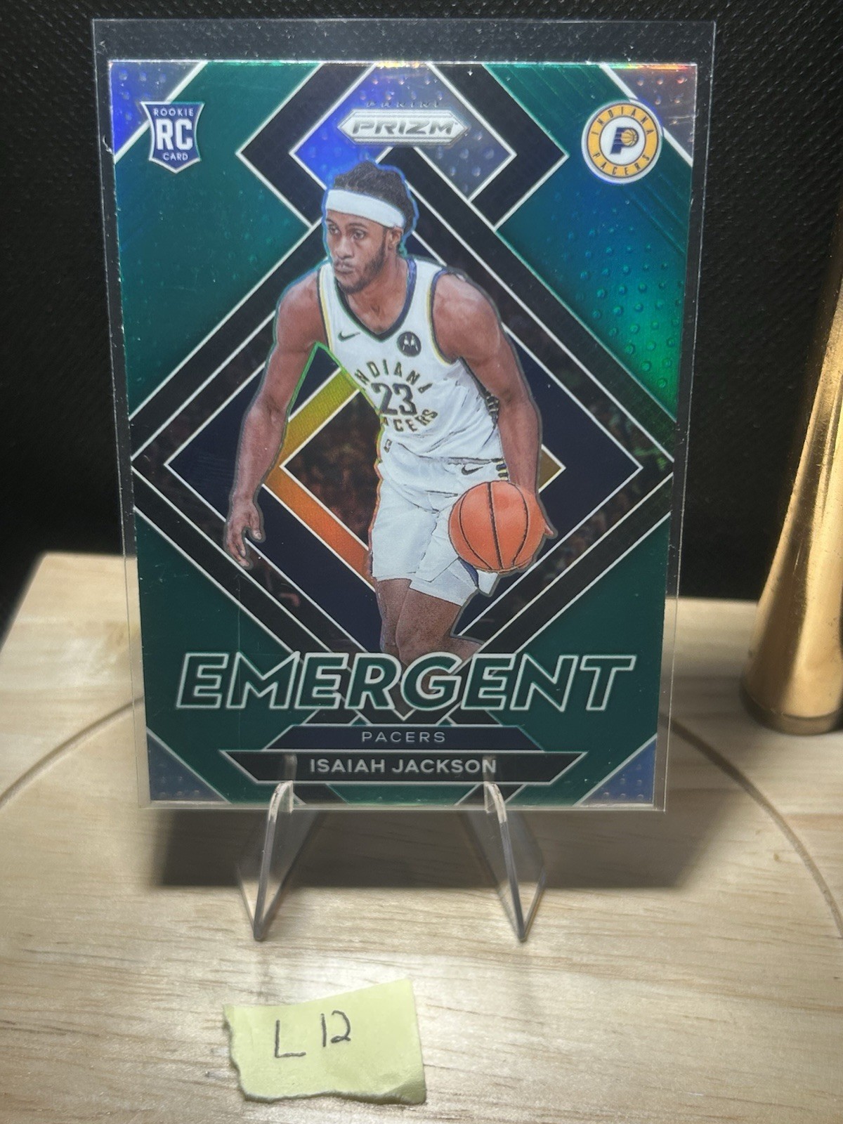 2021-22 Panini Prizm #2 Isaiah Jackson Emergent Prizms Green Indiana Pacers