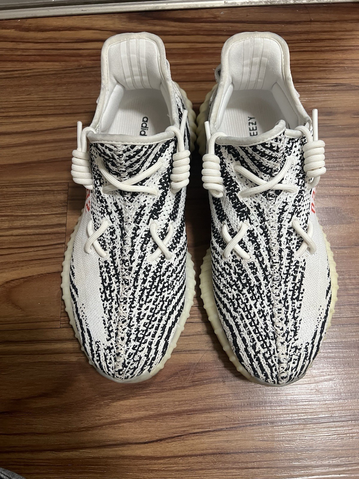 adidas Yeezy Boost 350 V2 Zebra White Black Men's Low Top Breathable Sneakers
