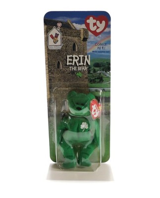 1997 Ty Teenie Beanie Baby - Erin the Bear McDonald's Sealed Original Owner
