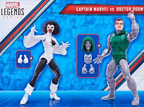 Marvel Legends Avengers 60th Anniversary 6" Captain Marvel Doctor Doom 230728 - Picture 14 of 14