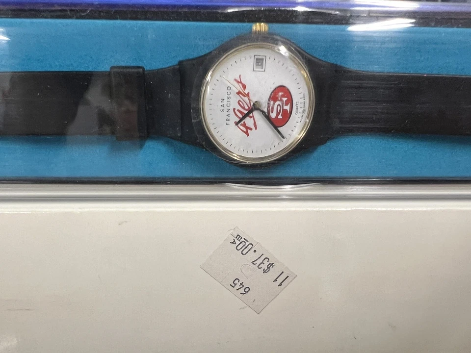 Винтажные часы конца 80-х начала 90-х San Francisco 49ers совершенно новые *требуется аккумулятор* - Изображение 2 из 4