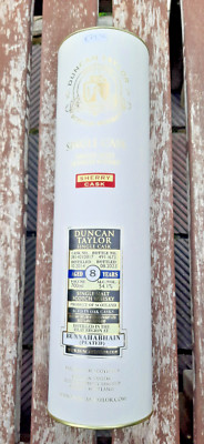 DUNCAN TAYLOR SINGLE MALT SCOTCH WHISKEY TIN CAN BOX PACKAGING BAR DECORATION