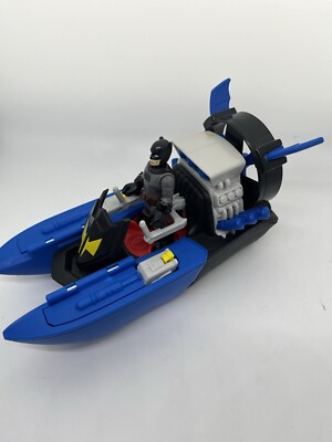 Imaginext Batman Boat Hovercraft with Batman Fig Fisher Price Loose No Missiles