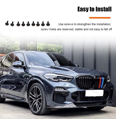 Fit For BMW X5 G05 M-SPORT 2019-2022 Front Bumper Lip Spoiler REAL Carbon Fiber - Picture 7 of 17