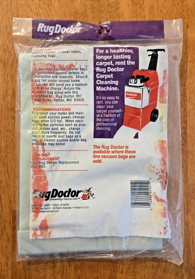 Lot of 8 Rug Doctor B-21 Vacuum Cleaner Bags Type Z Hoover - Image 3 of 3