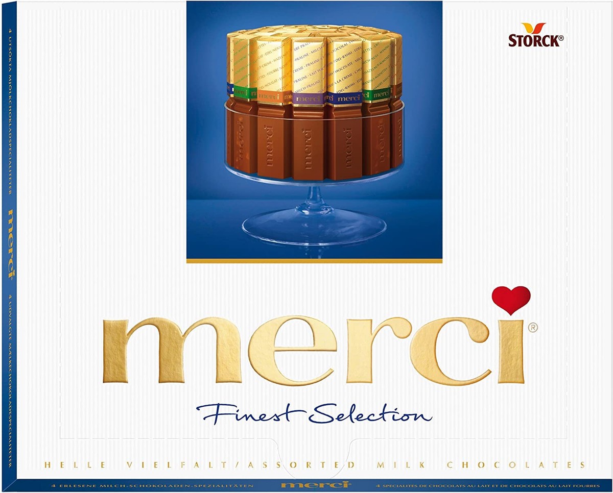 MERCI MILK CHOCOLATE ASSORTMENT Finest Gourmet Selection German