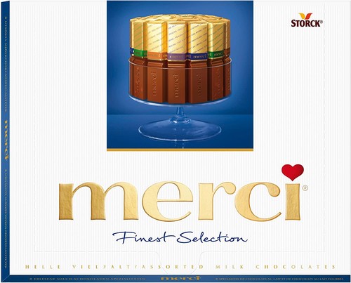 MERCI MILK CHOCOLATE ASSORTMENT Finest Gourmet Selection German Sweets 250g - 第 1/3 張圖片