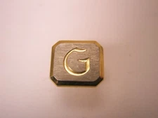 G Monogram Initial Letter Vintage Tie Tack Lapel Pin george glenn geoff w114