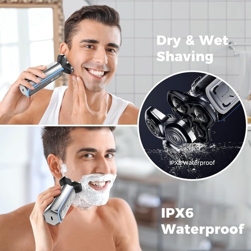 2IN1 Electric Razor for Men Magnetic Electric Shaver Beard Built-in Nose Trimmer - Picture 7 of 7