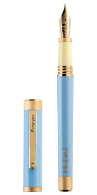 Montegrappa Ken Icon Feinspitze Blau/Gelbgold Füllfederhalter ISZEB2AB_2