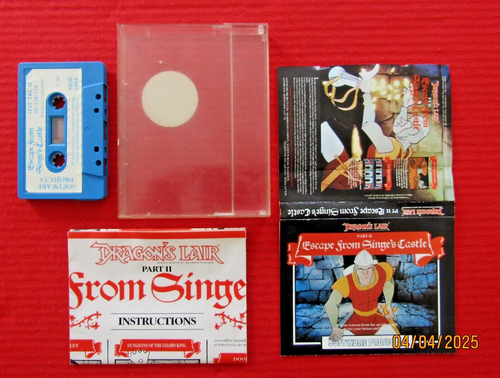 Spectrum ZX 4 Games Bundle Dragons Lair II Papperboy Indiana Jones Winter Games - Photo 3/5
