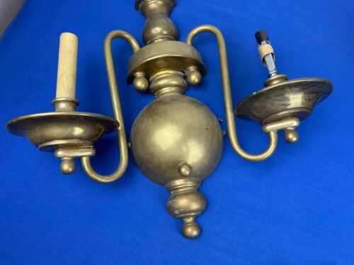 FaNCeY Vintage Messing Wandleuchte Leuchte 8 Pfund 10 Unzen! Elegant 21"H x 17"B - Bild 2 von 20