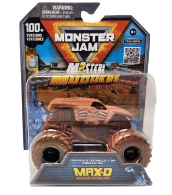Monster Jam 2024 MAX-D Mystery Mudders Truck 1:64 100+ VERSIONS WASH & Reveal