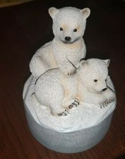  Carillon in resina  Orsetti polari cm. 14 x 10