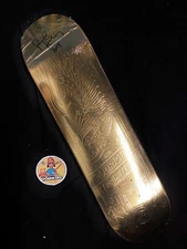 RARE SIGNED Paul Rodriguez Eagle Gold Foil Prod Primitive Skateboard Deck 2014