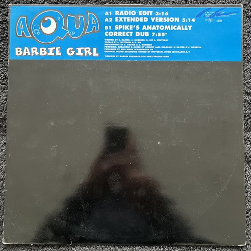 Aqua – Barbie Girl (Radio/Extended/Dub) 12'' Vinyl PROMO 1997 CLEANED/TESTED VG+ - Picture 6 of 7