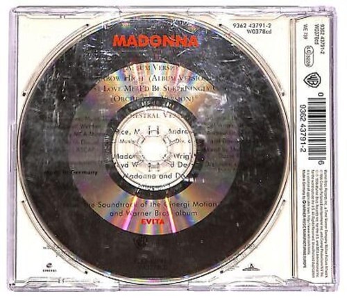 Madonna : You Must Love Me - CD Single (1996, Warner Bros.) CD Madonna (1996) - Picture 2 of 2