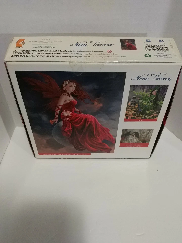 Rompecabezas Crimson Lily-Nene Thomas-Ceaco 750 piezas-Fantasía/Hada/Ciencia Ficción-Nuevo Foto 4 de 4