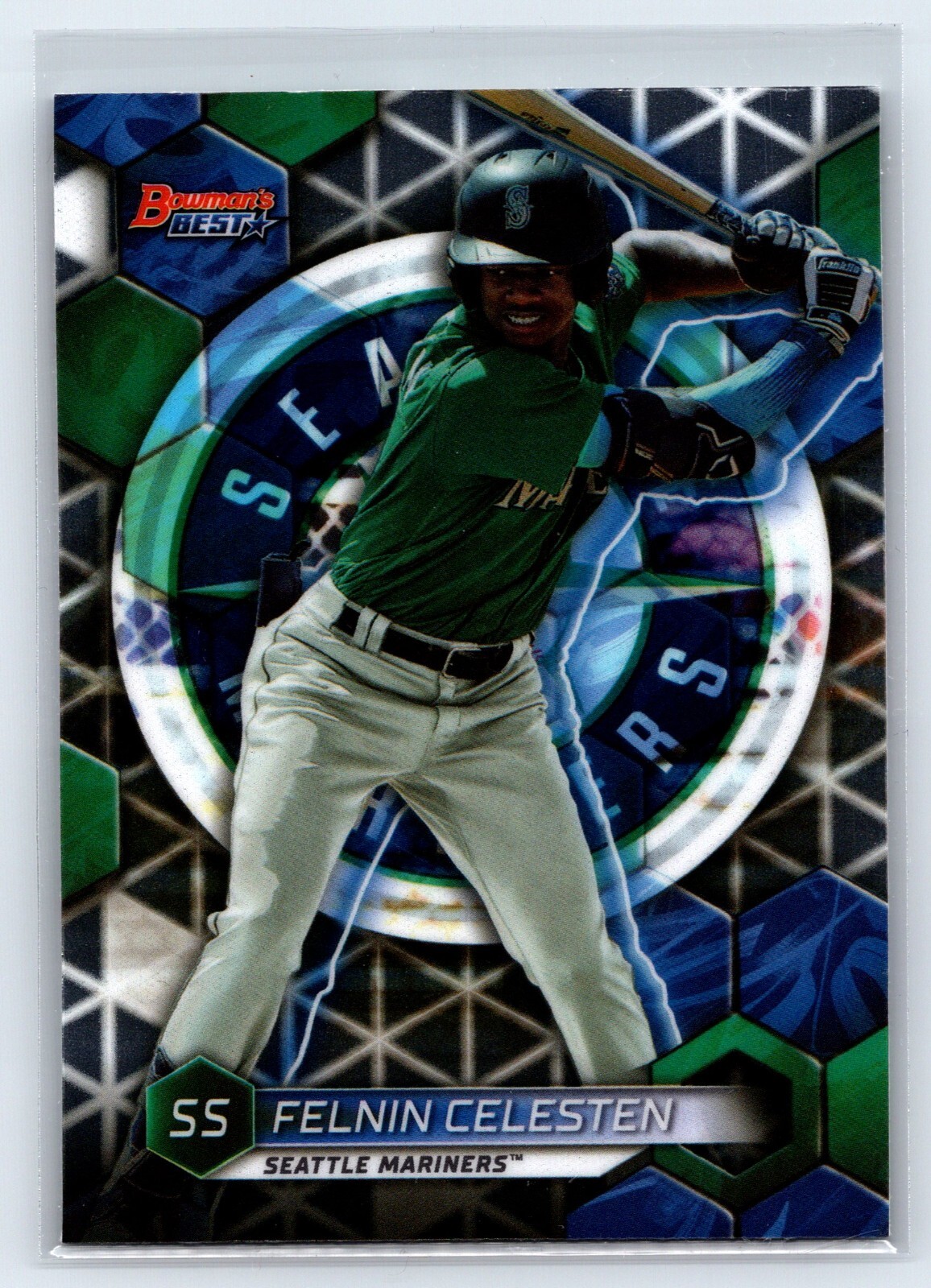 2023 Topps Bowman's Best Top Prospects TP-24 Felnin Celesten - Seattle Mariners