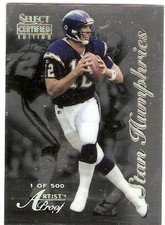 STAN HUMPHRIES ARTIST'S PROOF SERIAL #/500 1996 SELECT CERTIFIED 22 SD CHARGERS