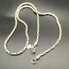 58Cm Exquisite Chinese Tibet Silver Handmade Necklace