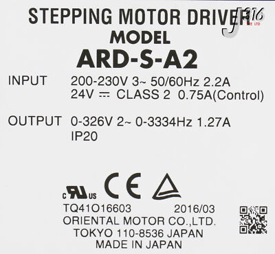 24709 ORIENTAL MOTOR STEPPING MOTOR DRIVER (NEW) ARD-S-A2 | eBay