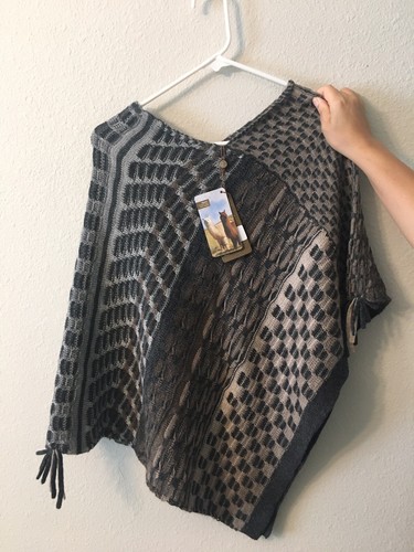❤️100% Baby Alpaka Poncho Made In PERU, NAGELNEU Mit Etikett🌸 Shaw