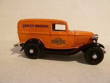 Harley Davidson 1932 Ford Panel Truck Dime Bank 1:43 Scale New In Original Tin