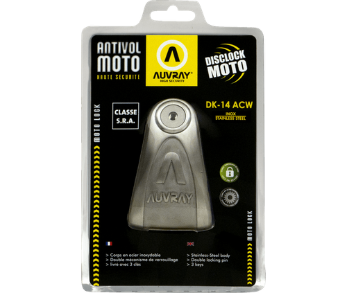 Blocco Antifurto Per Manubrio Moto - Lucchetto Freno Acceleratore In Alluminio Con 2 Chiavi - Universale Diametro 38mm - 2