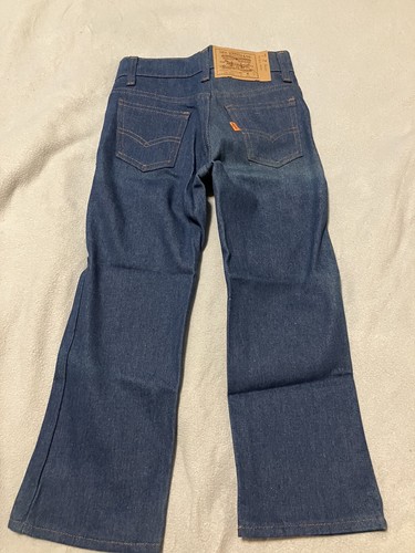Vintage LITTLE LEVIS Boys Vintage ORANGE TAB Saddleman Boot Jeans 116-0815 Sz 6 - Picture 6 of 9