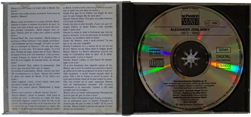 ZEMLINSKY / RSO BERLIN / GERD ALBRECHT A Florentine Tragedy CD 1985 OOP Germany - Picture 3 of 4