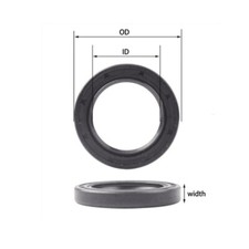 20P Metric Oil Shaft Seal 8 to 20mm ID Dust Grease Seal TC Double Lip w/ Spring