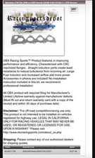 HONDA Racing ITB For Honda S2000 Individual Throttle Body OBX Brand New