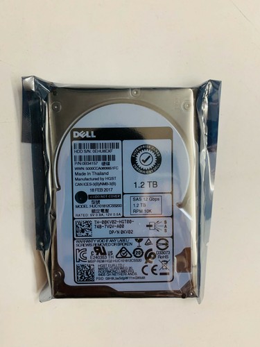 Dell 00KV02 0KV02 HUC101812CSS200 1.2TB 2.5" 10K 12Gbps SAS HDD Hard Disk - Afbeelding 1 van 4