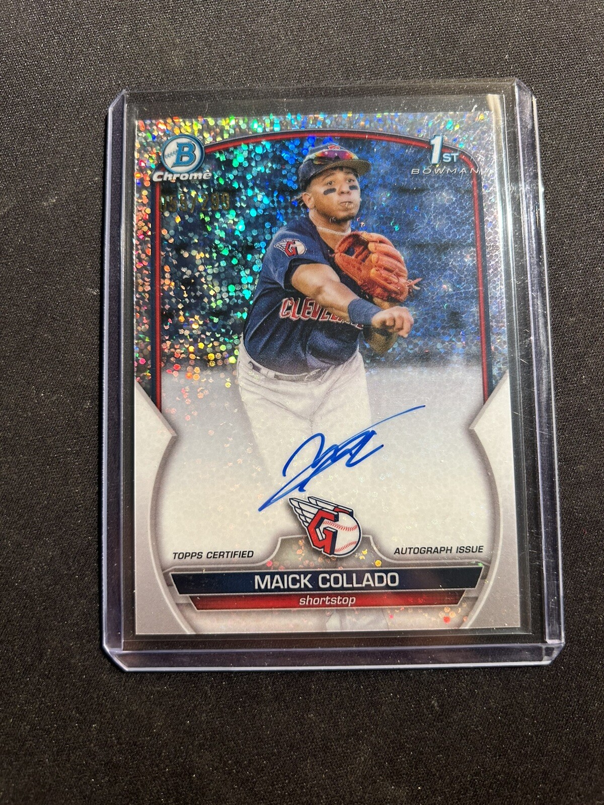 2023 Bowman Chrome Prospect Autographs Speckle #CPAMCO Maick Collado Auto /299