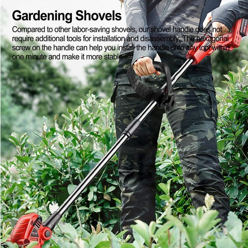 Black Metal Shovel D Grip Replacement Handle Snow Round Home Gardening Shovel - Picture 5 of 7