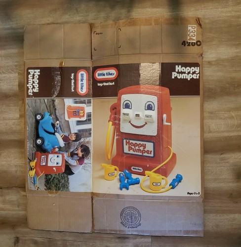 Vintage Original 1982 Little Tikes Happy Pumper Gas Pump Box Only - Bild 1 von 6