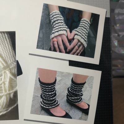 M&S Knit Your Own Handgelenk- und Beinlinge Marks And Spencer Vintage Strickset