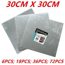 SQUARE FOIL WRAPPED SILVER CAKE BOARDS CAKEBOARD 30CM WEDDING PARTY BIRTHDAY WMC