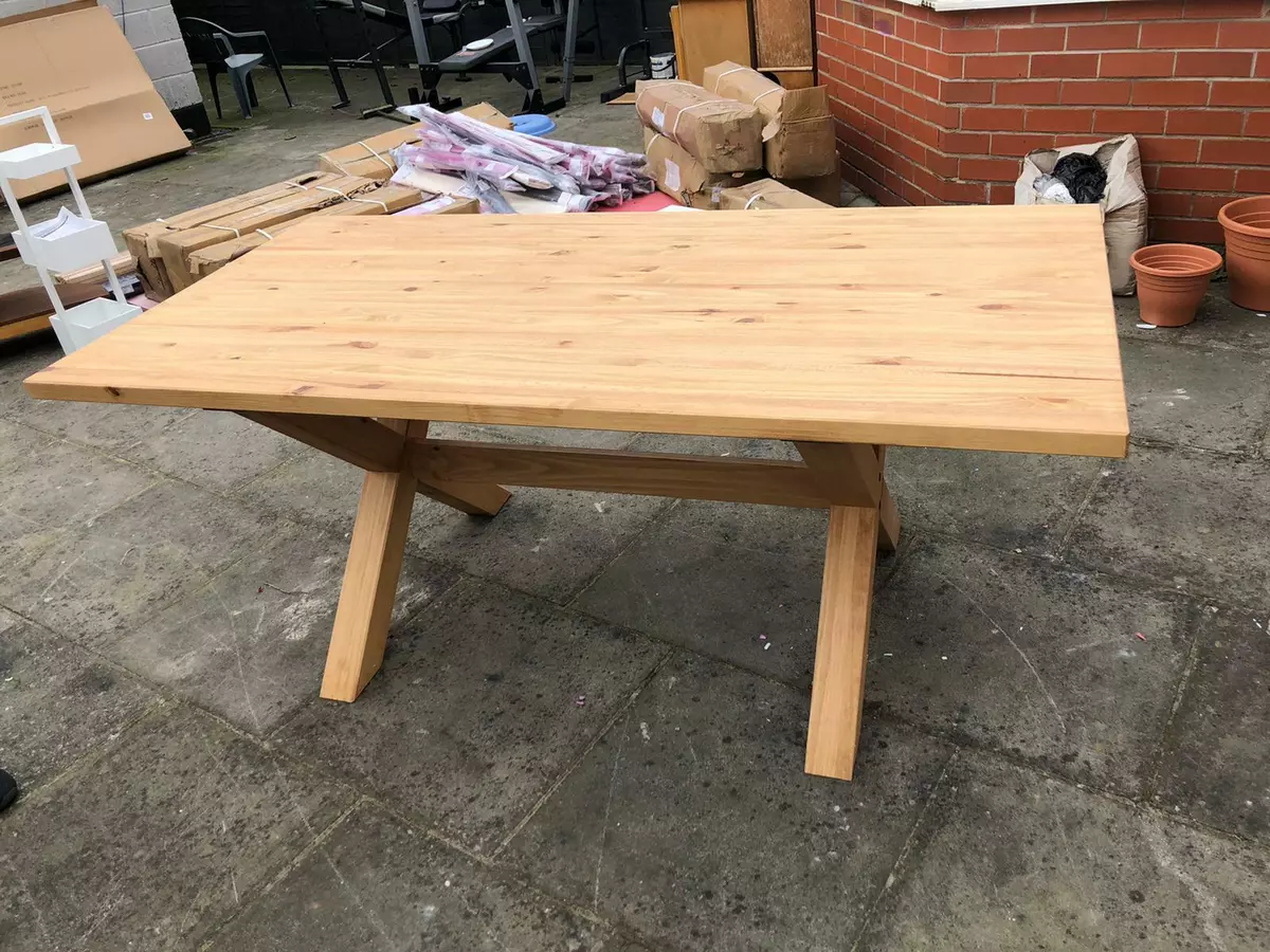 Solid maple sale dining table