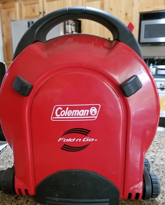 coleman fold n go stove