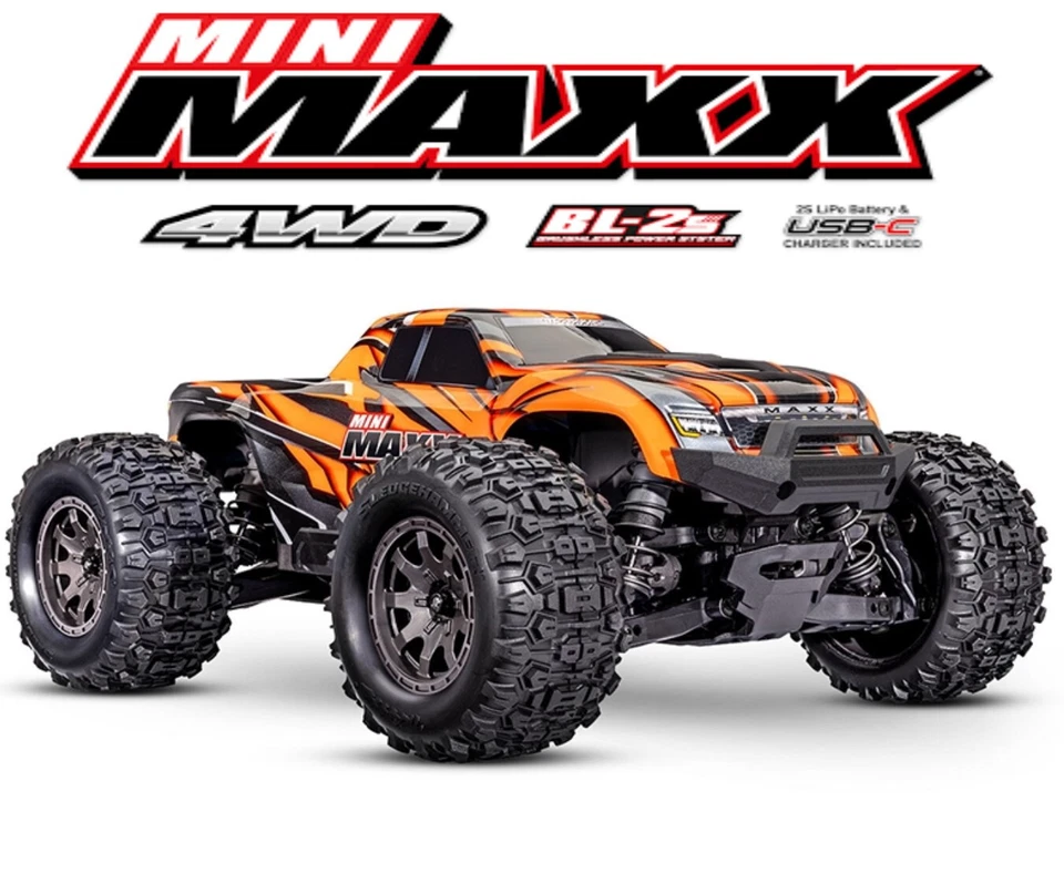 TRAXXAS MINI MAXX 1/10 CNC 7075 ALLOY FRONT STEERING BLOCKS + BEARINGS UPGRADE - Image 3 of 3