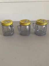 Lot 3 Vintage  OSTERIZER Jars MINI BLEND CONTAINERS 8 Ounce Blend and Store